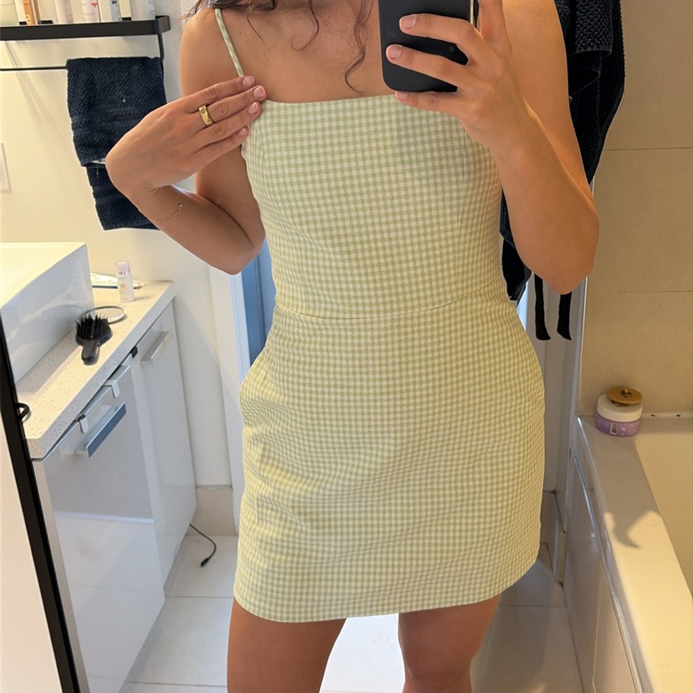 Wilfred Light Green Spaghetti Strap Mini Dress - Picture 5 of 5